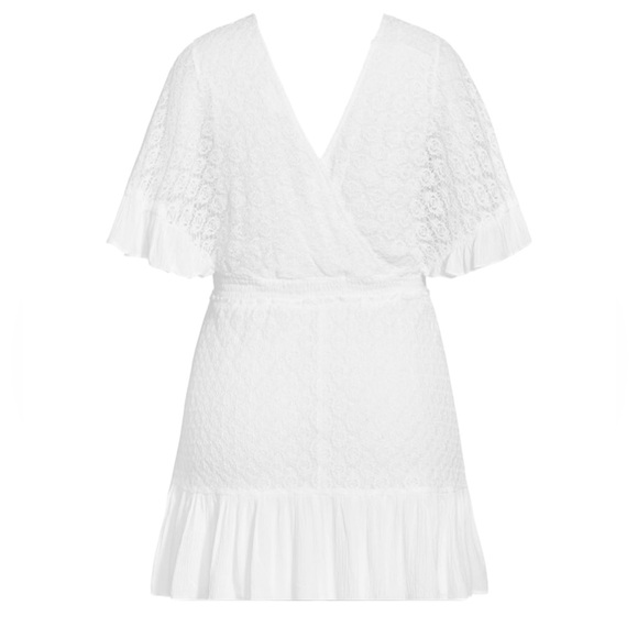 City Chic Sweet Escape Dress In Ivory Size 24 - Picture 5 of 10